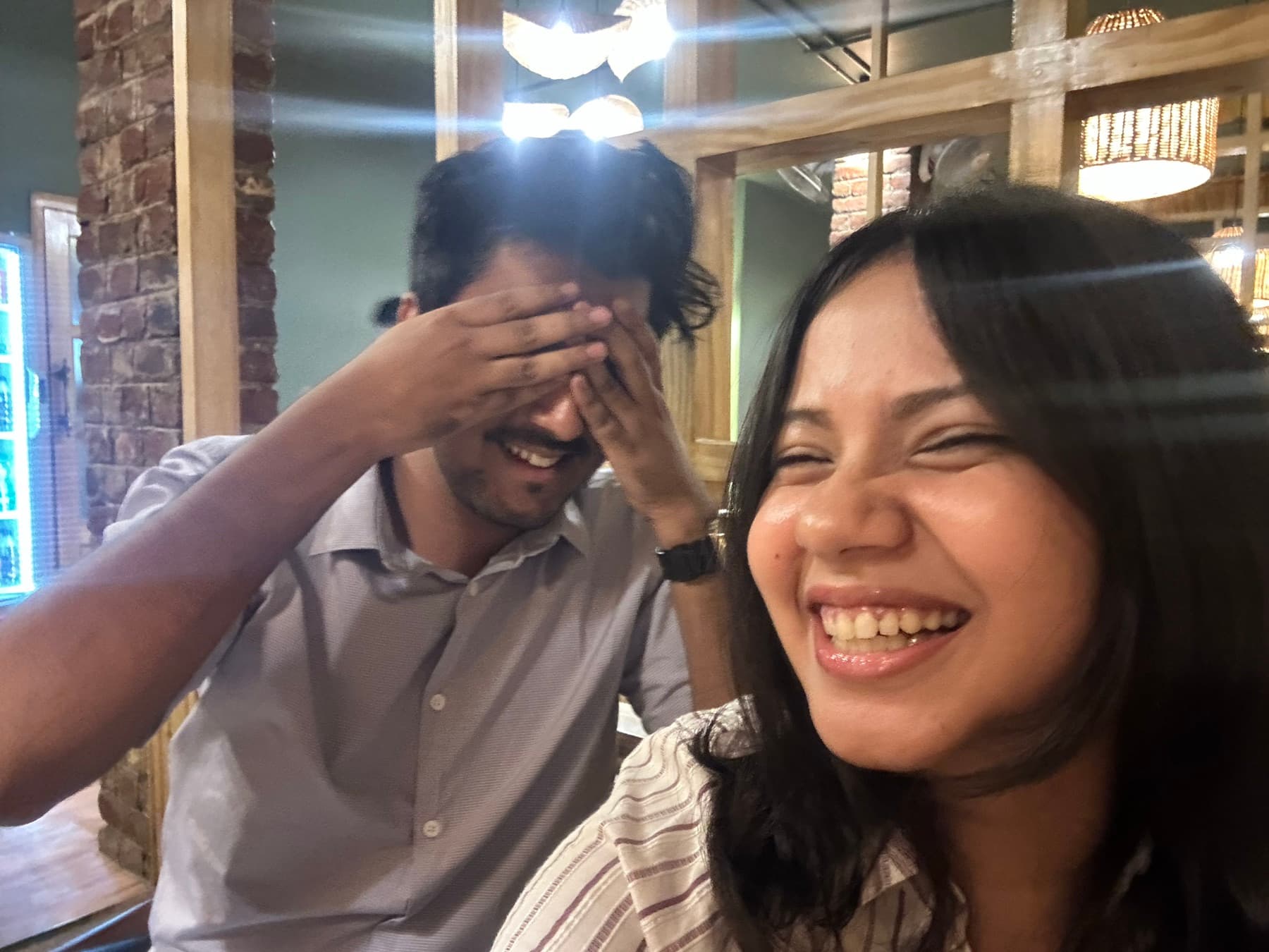we went to a lot of wrong places before finding this one. she laughed the whole way.